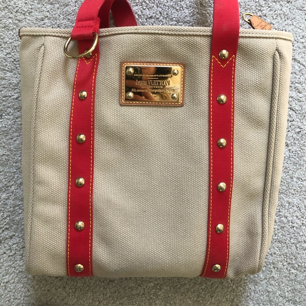 Canvas Louis Vuitton inventeur bag